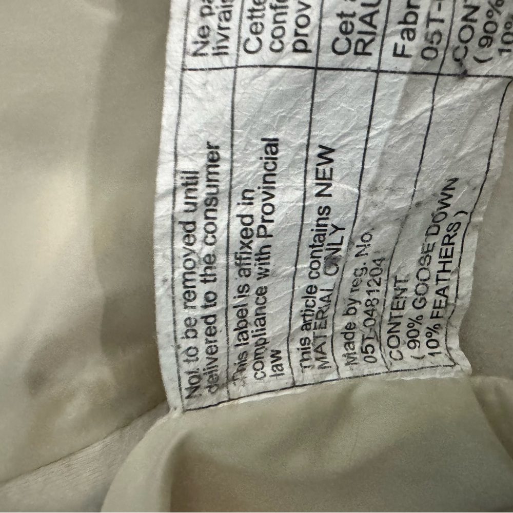 lululemon athletica Cream Puffer Jacket with Hood and Quilted Design - Picture 9 of 11
